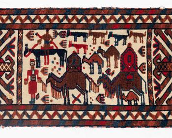 A Yomut tent band, also known as a 'Navar', Southwestern Turkmenistan, c. 1295 x 33-37 cm.