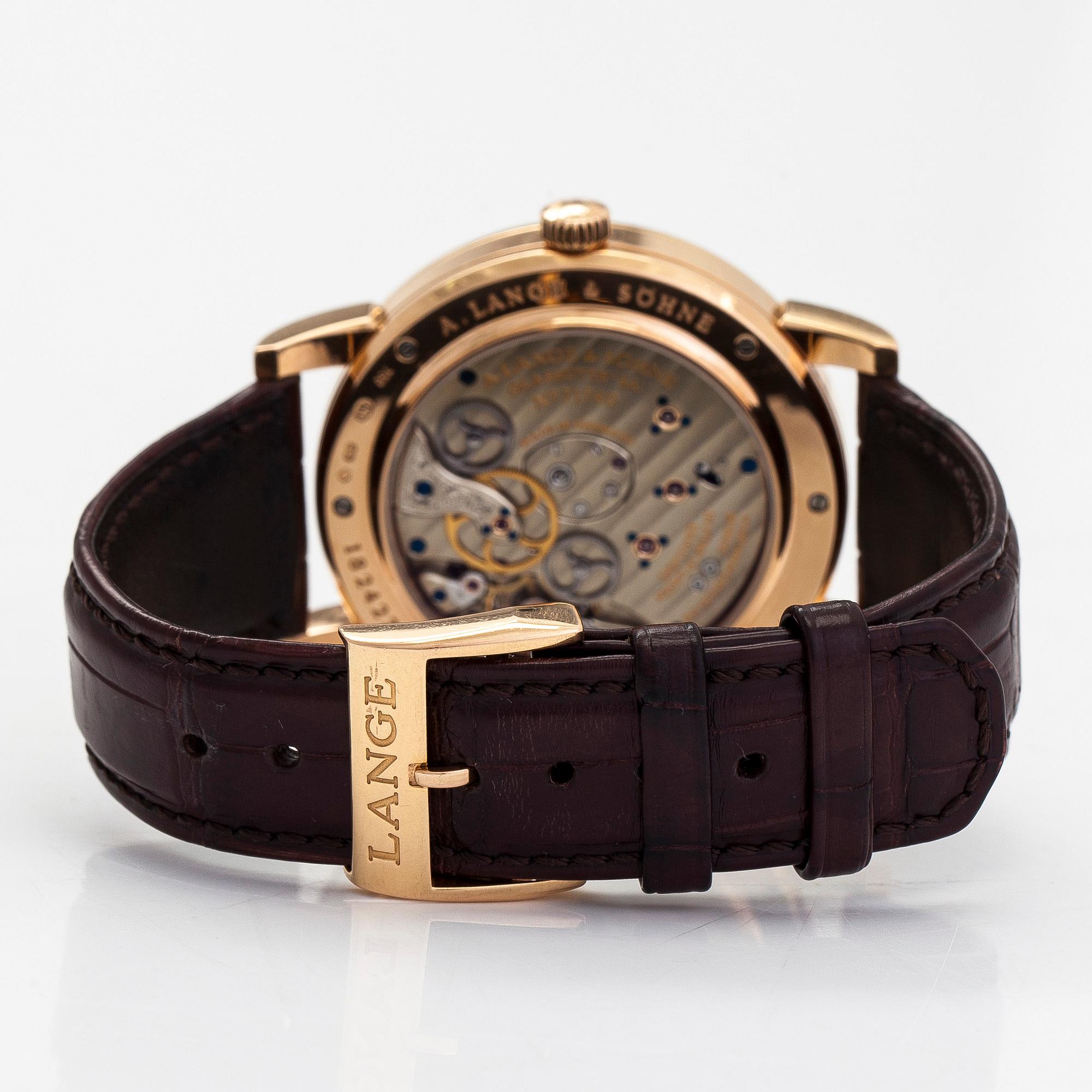A. Lange & Söhne, Lange 1 Time Zone, wristwatch, 42 mm.