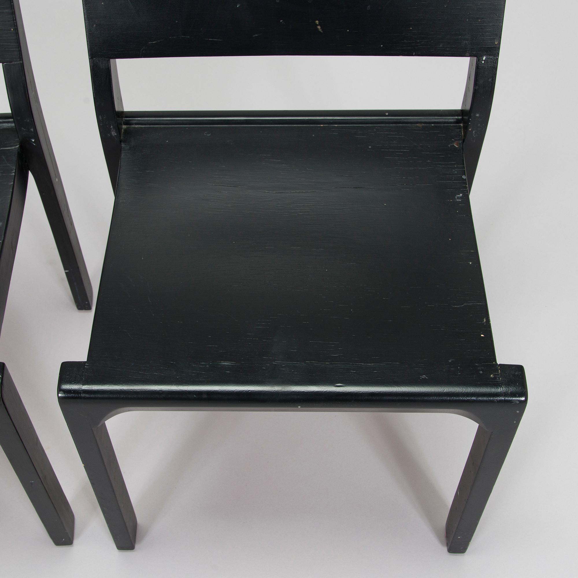 Alvar Aalto, stolar, 4 st modell 611 O.Y. Huonekalu- ja Rakennustyötehdas A.B. 1930-talets början.