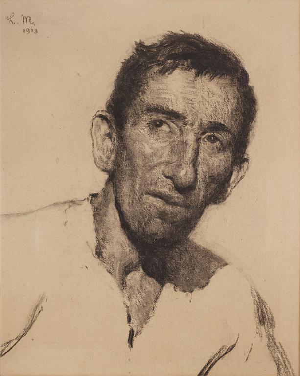 Ludwig Meidner, Mansporträtt.