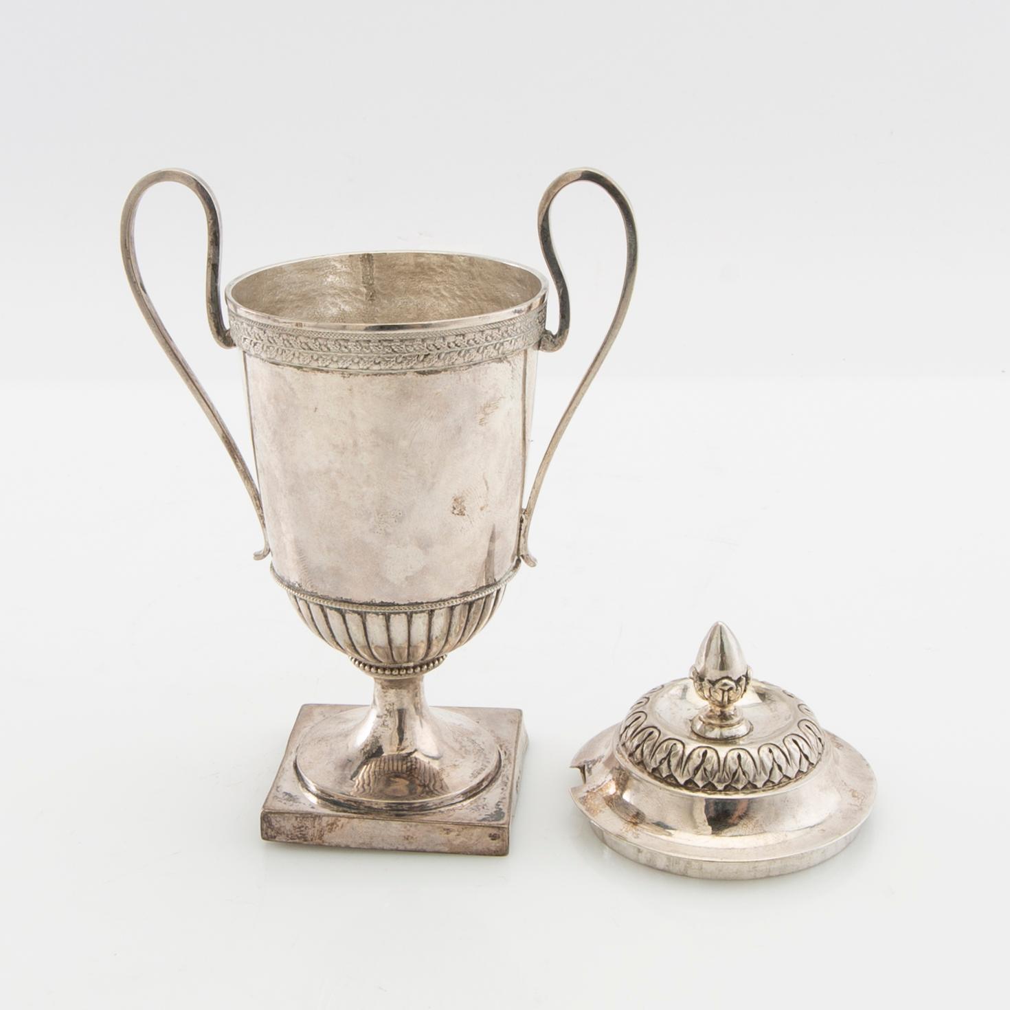 Senapskanna silver troligen England/Irland tidigt 1800-tal.