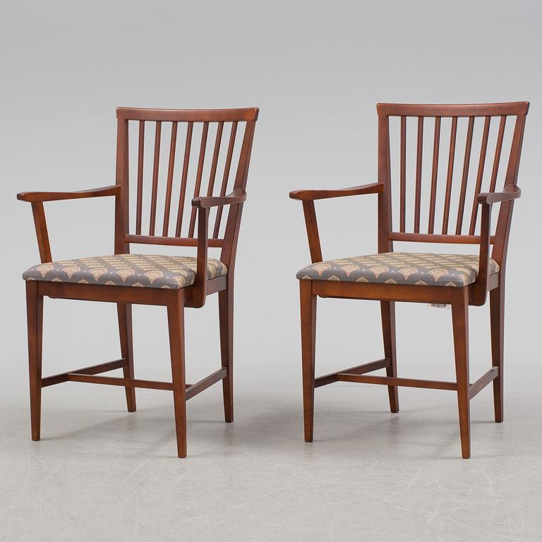 A pair of "Vardags" armchairs design Carl Malmsten for Stolab, Sweden.