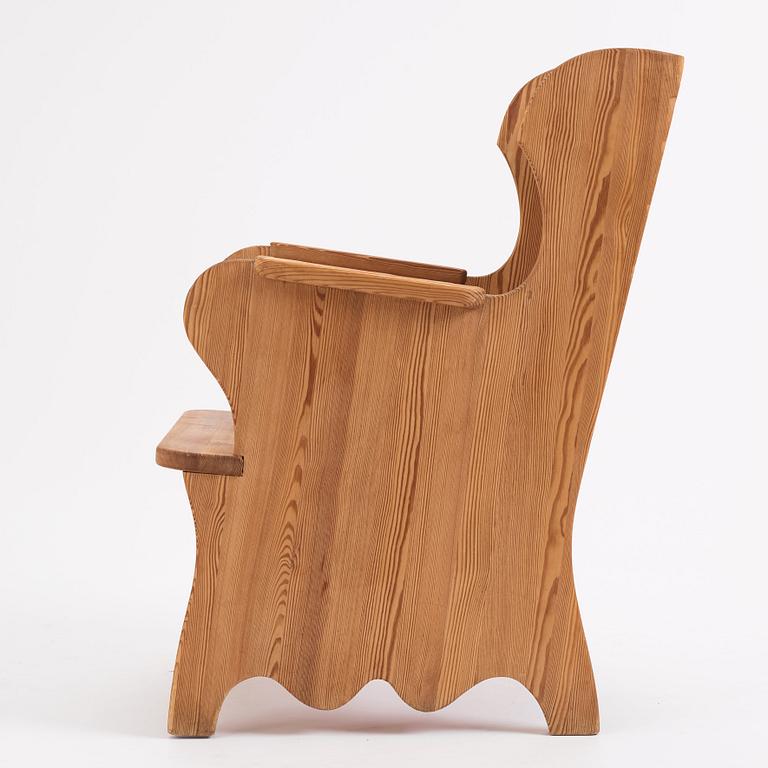 Nordiska Kompaniet, a stained pine chair, 1930s-1940s.