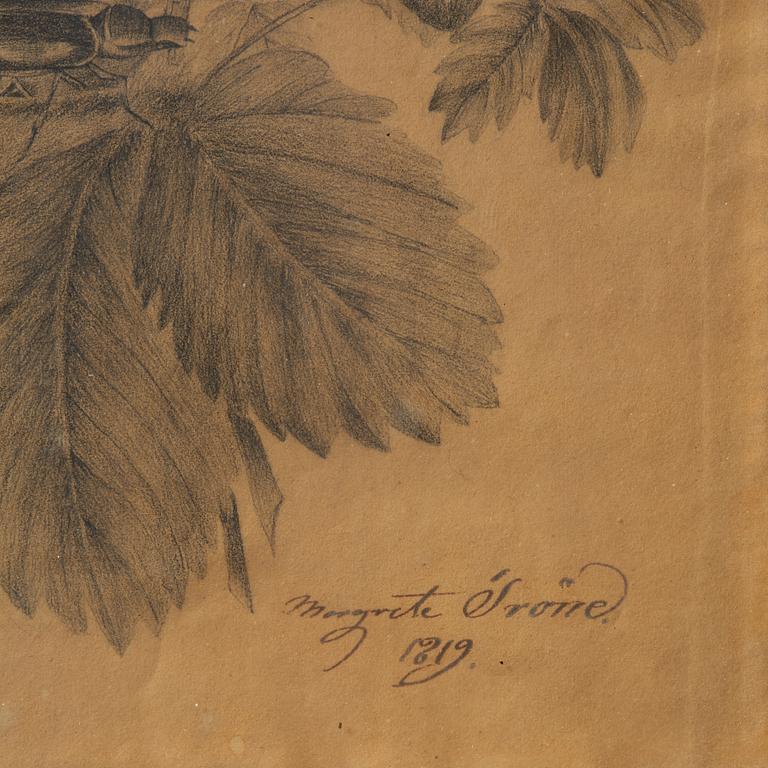 Ramar, ett  par, Sverige, tidigt 1800-tal, Empire, med blomsterstudier av Margareta Tröne (1804-1830).