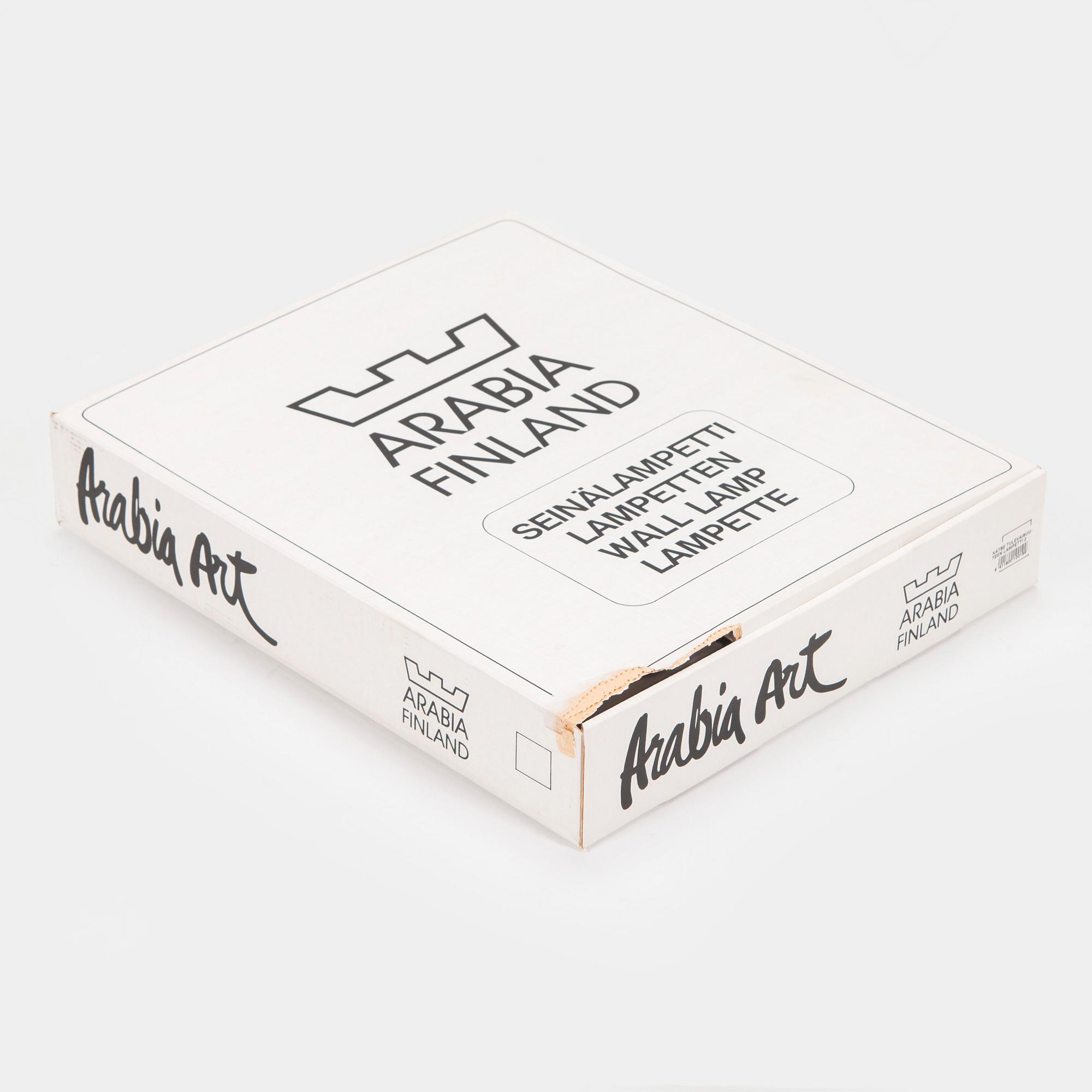 Heljä Liukko-Sundström, a ceramic wall scone, signed Heljä Liukko-Sundström Arabia.