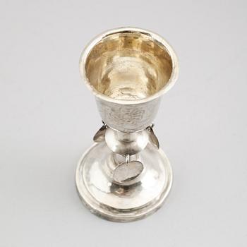 KALK, silver, Sven Christoffer Holmström, Ulricehamn 1804-1847. Vikt ca 48 gram.