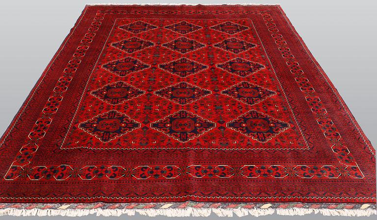 Matta, Afghan, sk Khan Mohammadi, ca 280 x 200 cm.