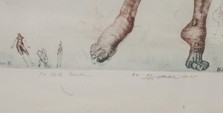 JIRI ANDERLE, färgetsning, signerad, daterad och numrerad 74-75 ea XX/XX.