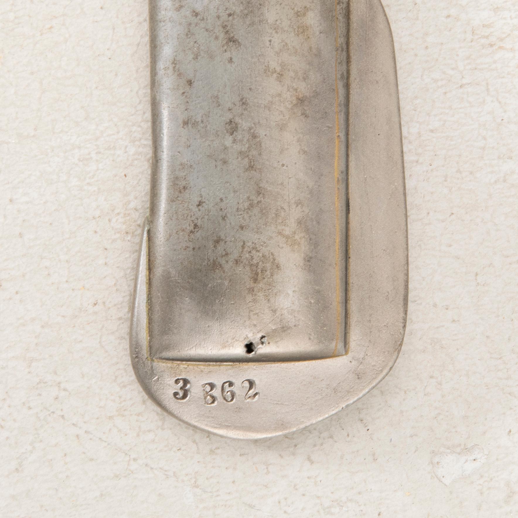 A Swedish artillery sword , 1831 pattern. with scabbard.