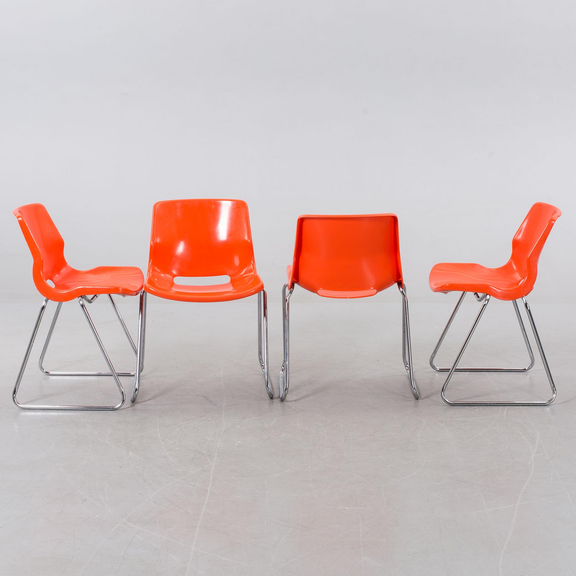 STOLAR, 4 st, Svante Schöblom, Overman för IKEA, 1970-tal.