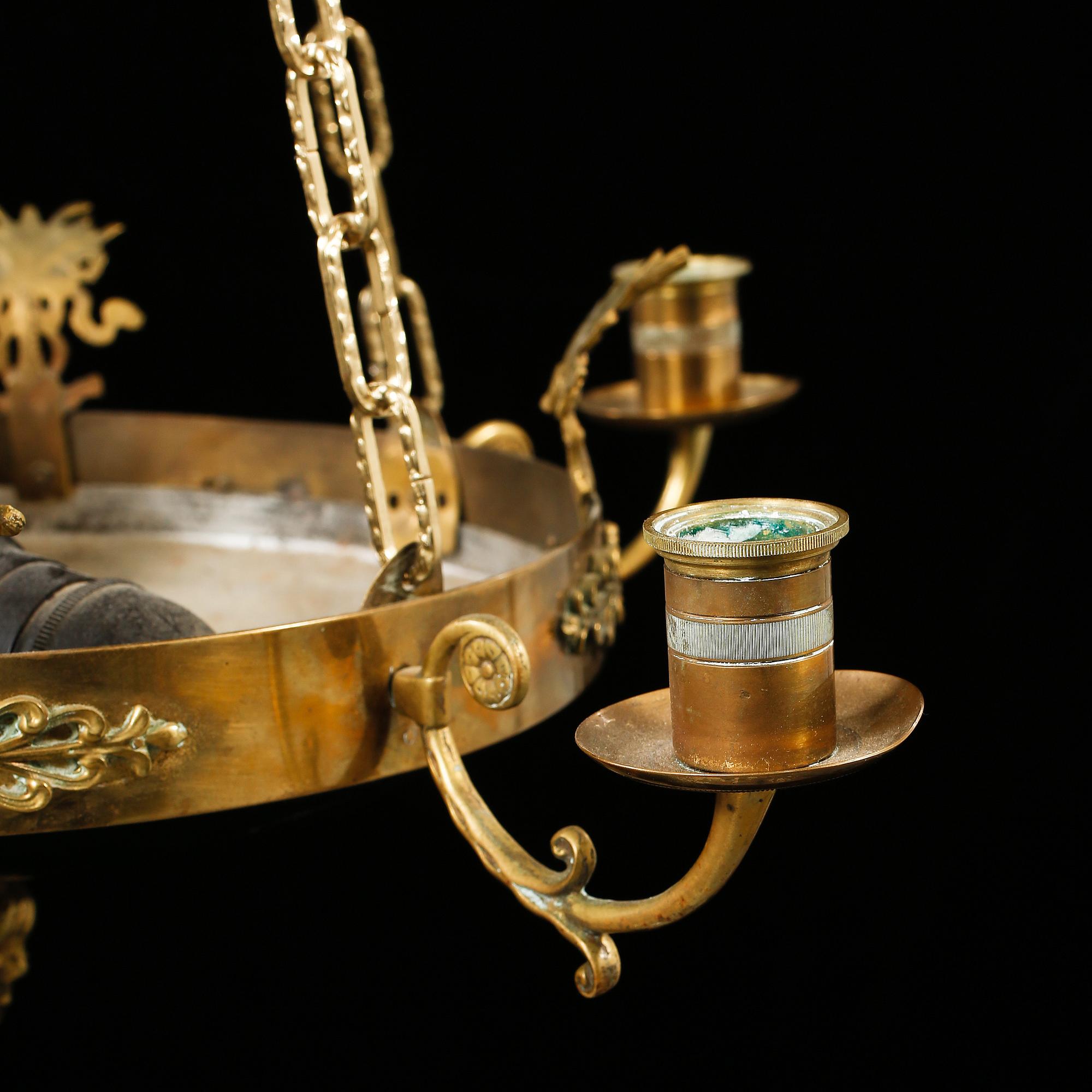 TAKAMPEL, empirstil, 1900-talets mitt, höjd ca 75 cm.