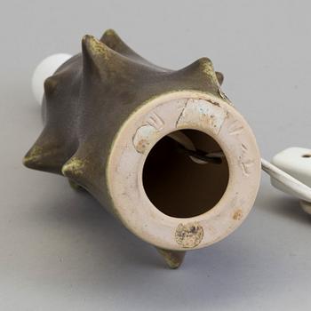 A table ceramic lamp by KNUD BASSE, Michael Andersen & Son, Danmark.