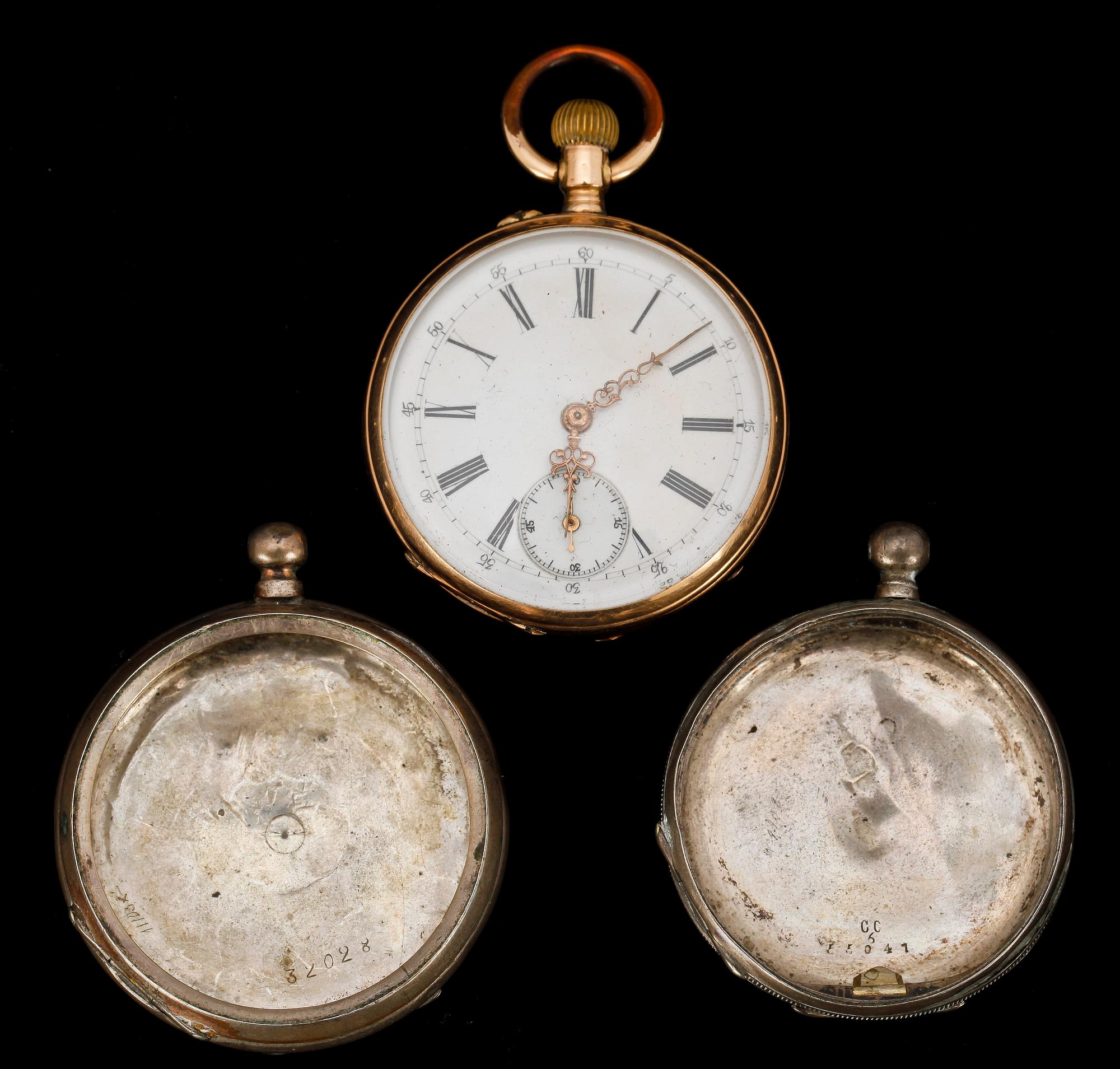 FICKUR, 14k guld, tidigt 1900-tal.