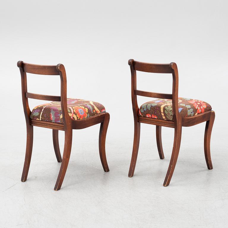 A set of six mahogany chairs from Beavan Funnel Ltd. England, 20th Century.