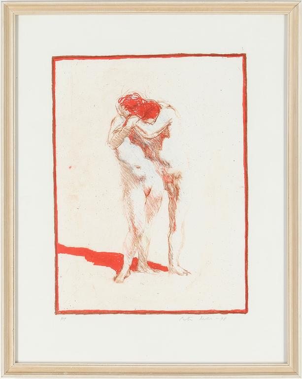 PETER DAHL, färglitografi, signerat provtryck, daterad -78.