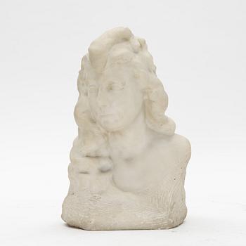 Arnséne Matton, a marble sculpture, signed.