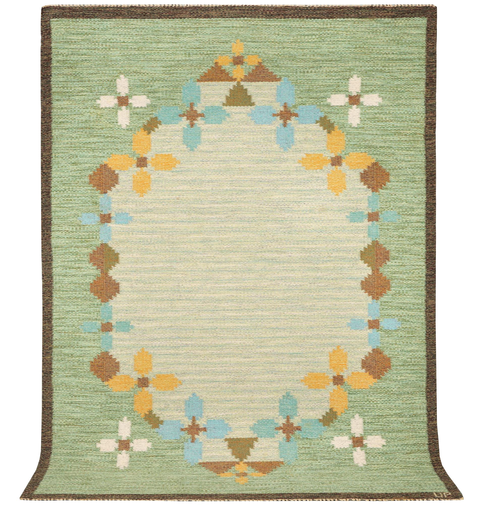 Ulla Parkdal, a flat weave rug c. 197 x 140 cm.