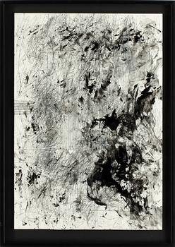 CARL MICHAEL LUNDBERG, blandteknik på papper, signerad.