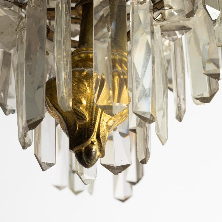 A chandelier, late 19th Century.