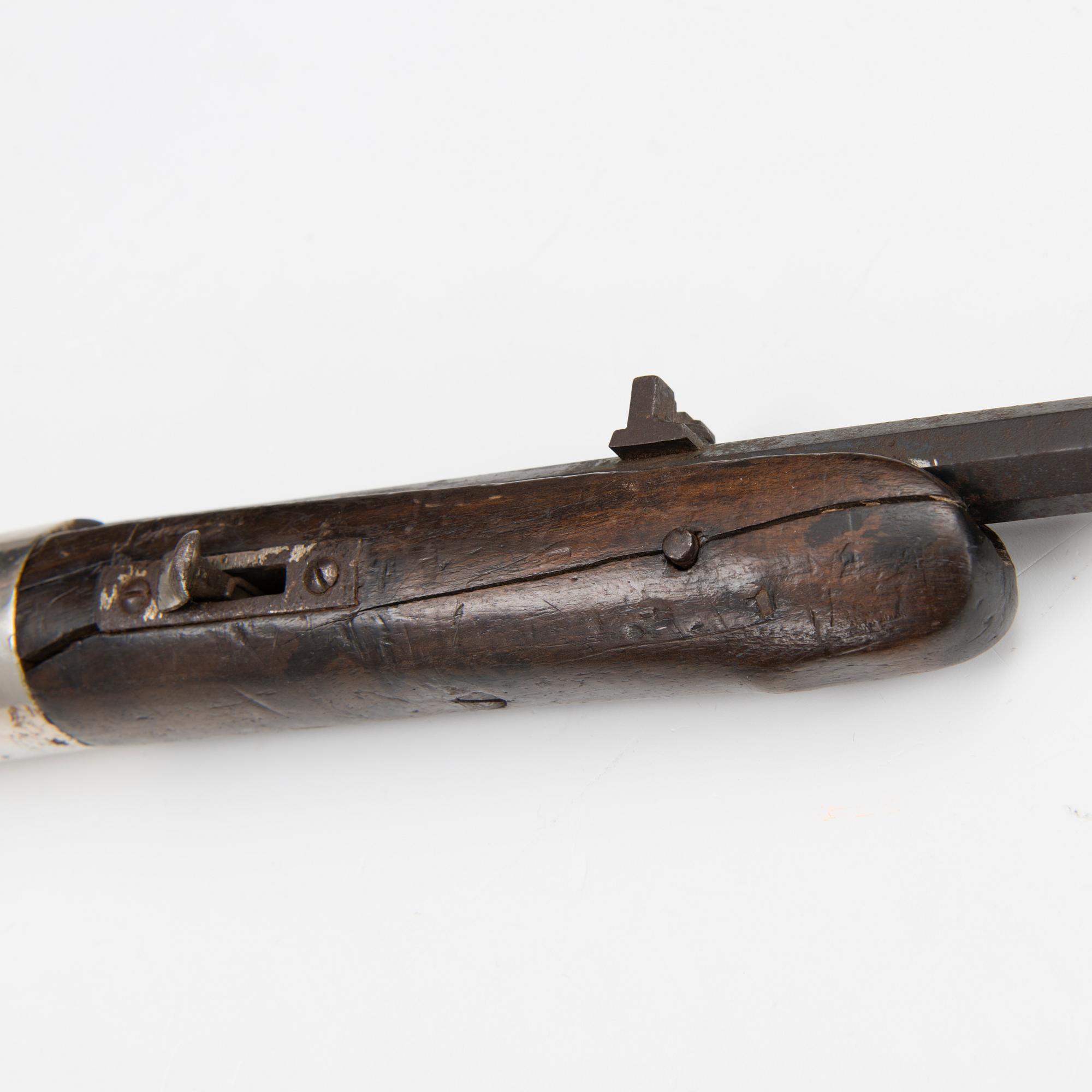 A German Oscar Will "Bugelspanner" air rifle, first half of 20th Century.