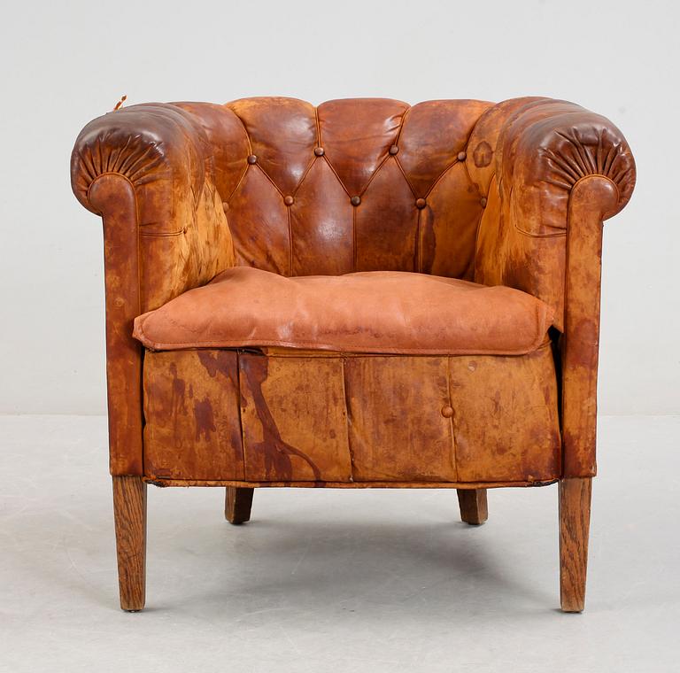 CLUBFÅTÖLJ, 1930/40-tal.