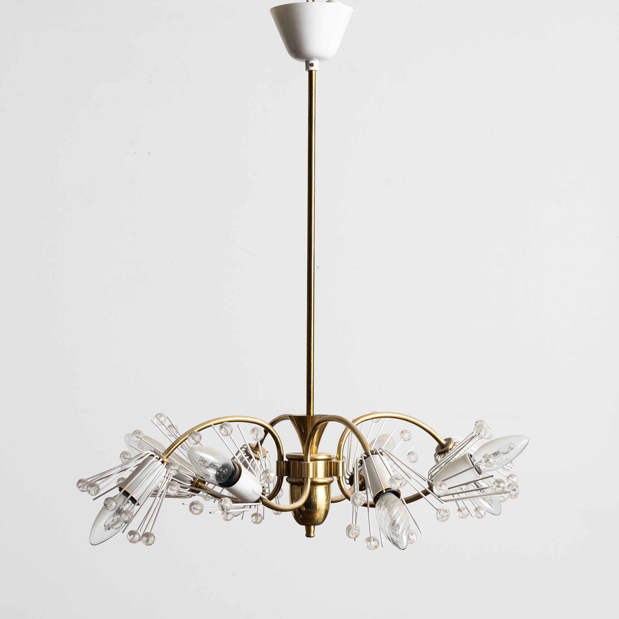 Emil Stejnar, a ceiling lamp, Austria, circa mid-20th Century.