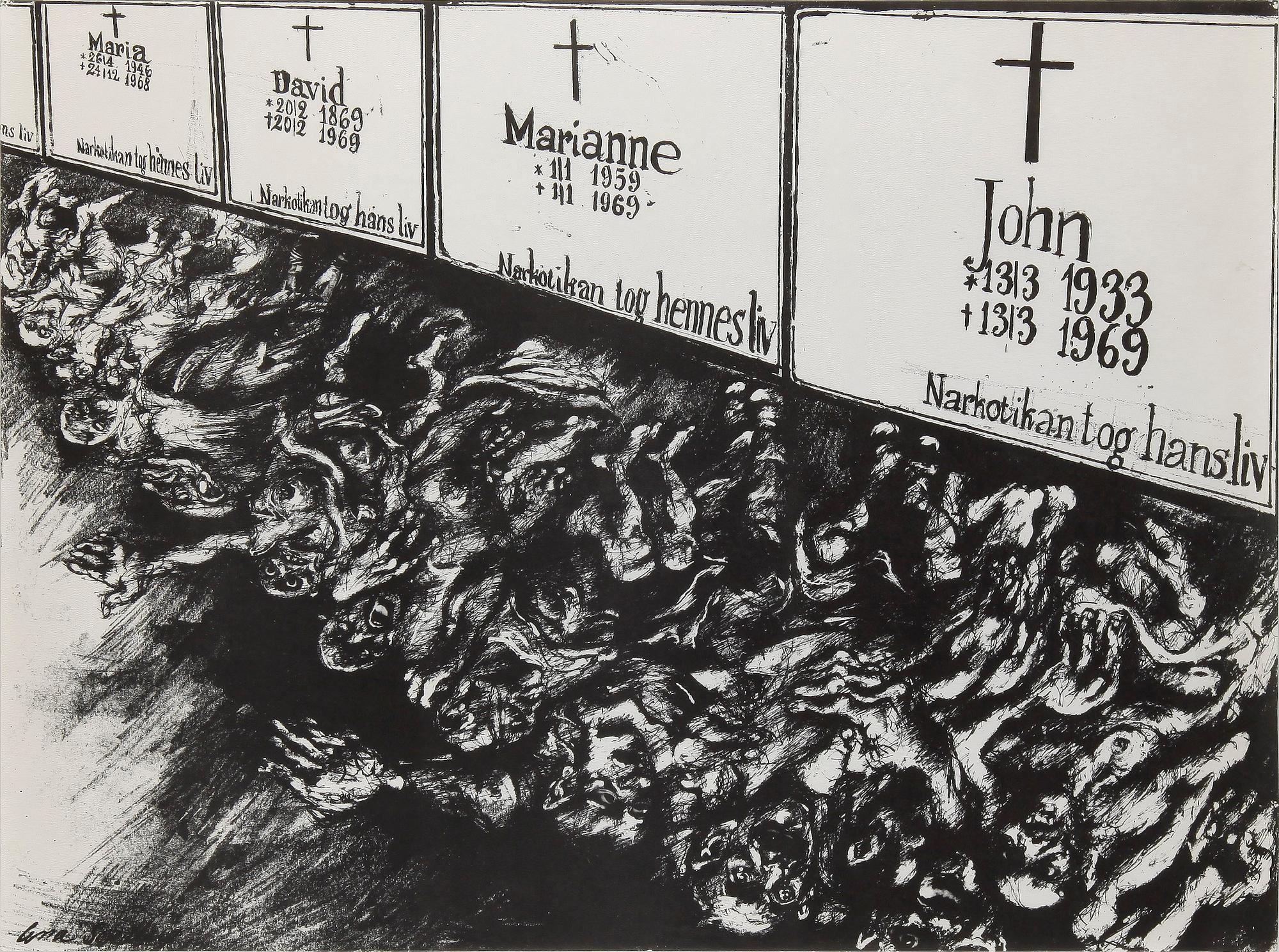 LENA SVEDBERG, offset, sign i trycket, 1969.
