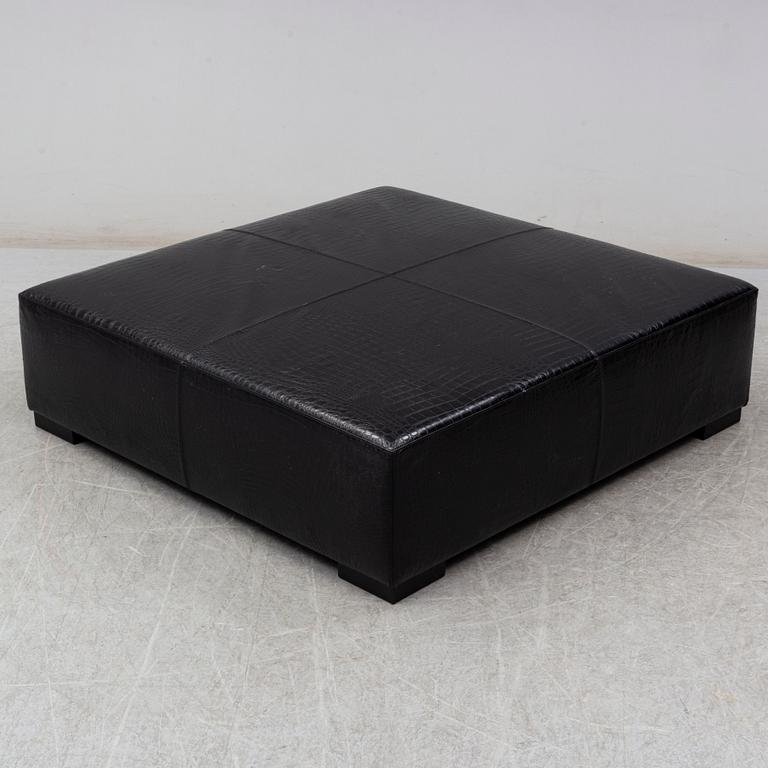 A Fendi leather ottoman.