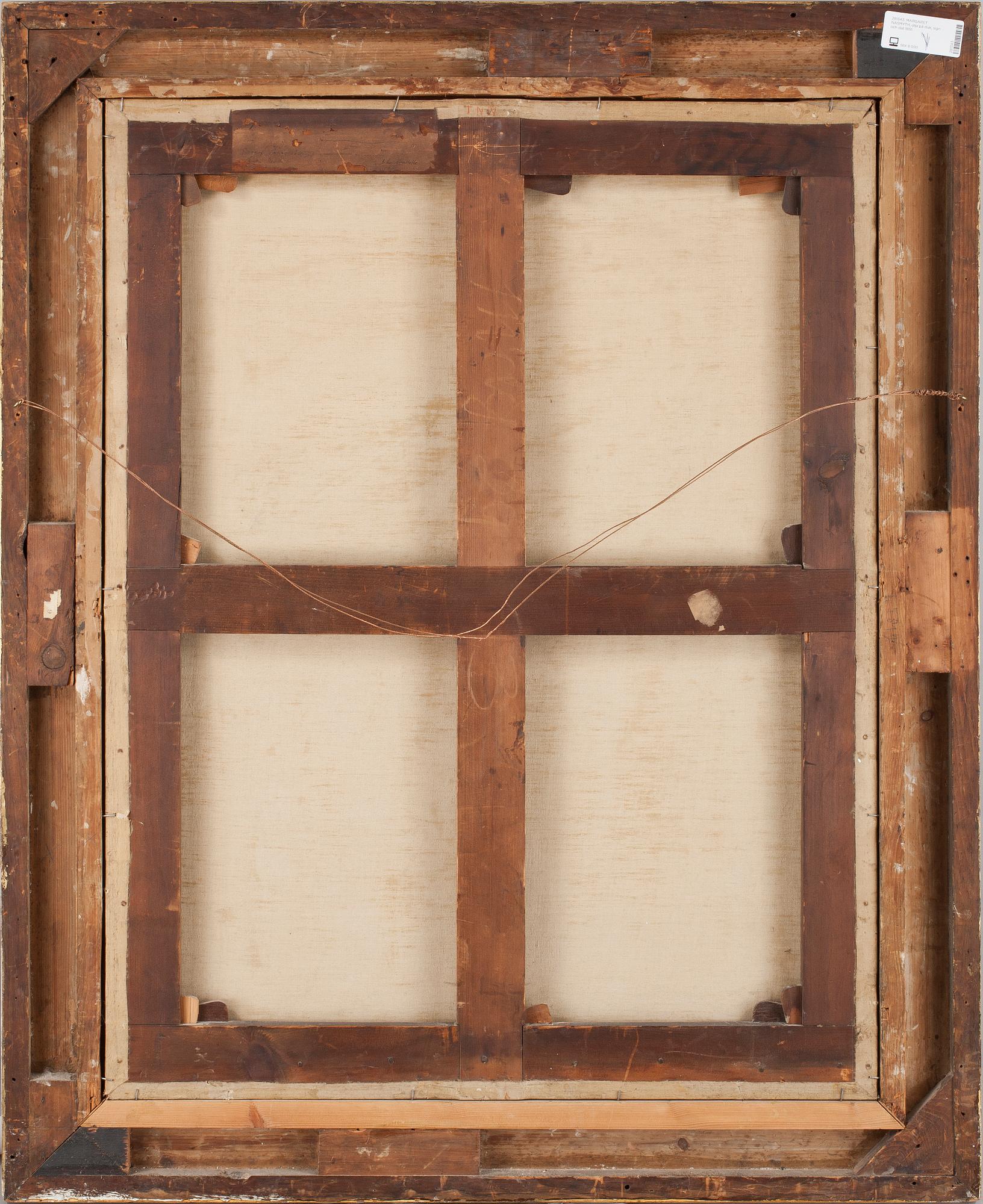 MARGARET NASMYTH, olja på duk, sign och dat 1851.