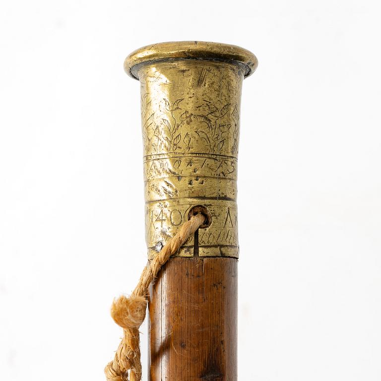 Käpp, Sverige, daterad 1740 och 1756.