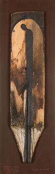 Juhani Palmu, mixed media on board, signed and dated -99.