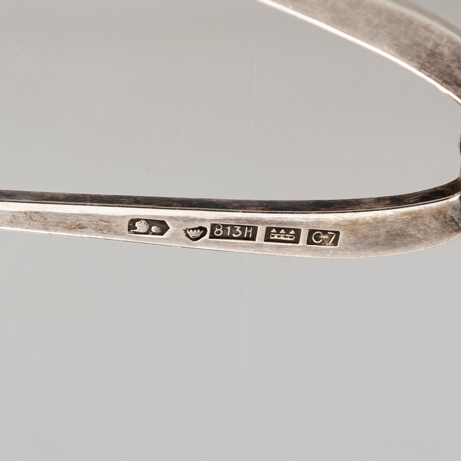 Kaffeservis, 3 delar, sterlingsilver, James Deakin & Sons, Sheffield 1931.