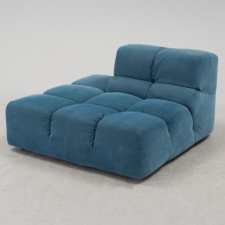 A twp sectioned "Tufty time" sofa by Patricia Urquliola for B&b Italia.