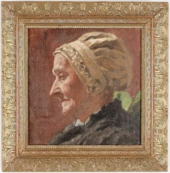 OKÄND KONSTNÄR, olja på duk, 1800-talets slut.