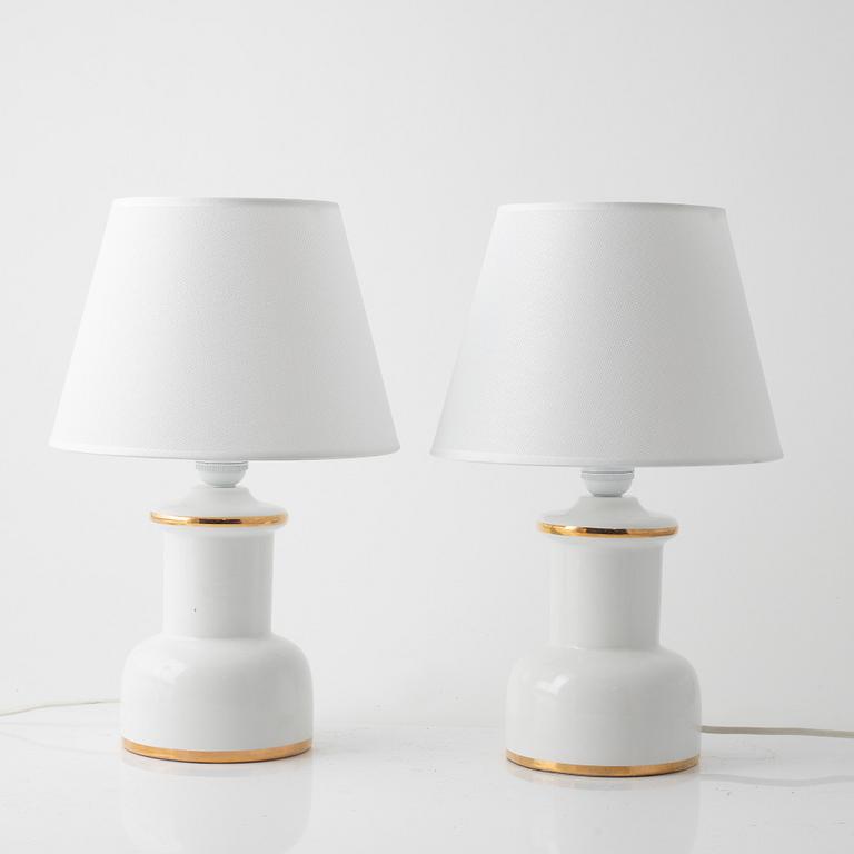 Table lamps, a pair, Italy, second half of the 20th century.
