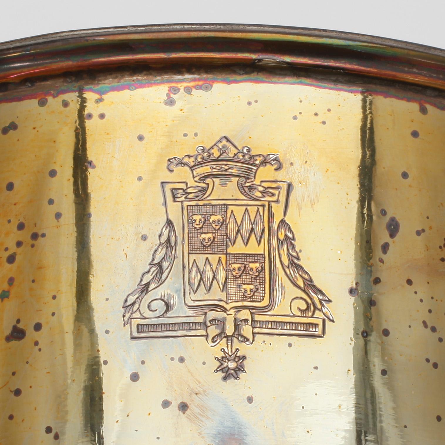 CHAMPAGNEKYLARE, nysilver, 1900-talets början.