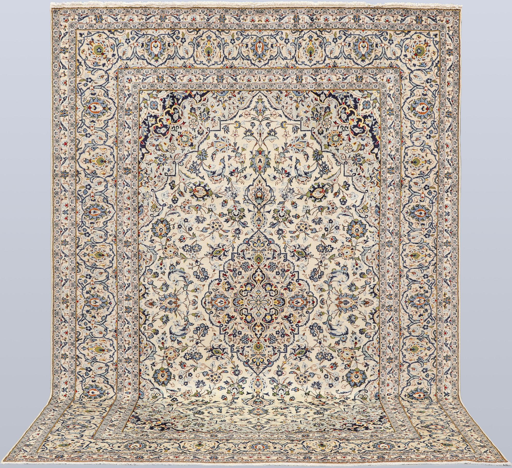 A Keshan carpet, 347 x 245 cm.