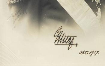 Royal photograph, Gustaf V, signed, October 1917.