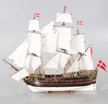 A ship model, "Norske Løve", second half of the 20th century.