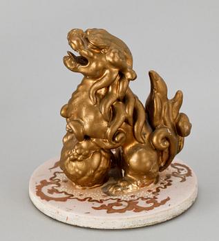 URNA MED LOCK, flintgods, Satsuma, Japan. Tidigt 1900-tal.