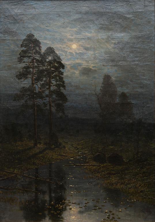 MOONLIT LANDSCAPE.