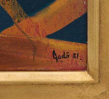 BERTIL GADÖ, olja på duk, signerad och daterad -81.