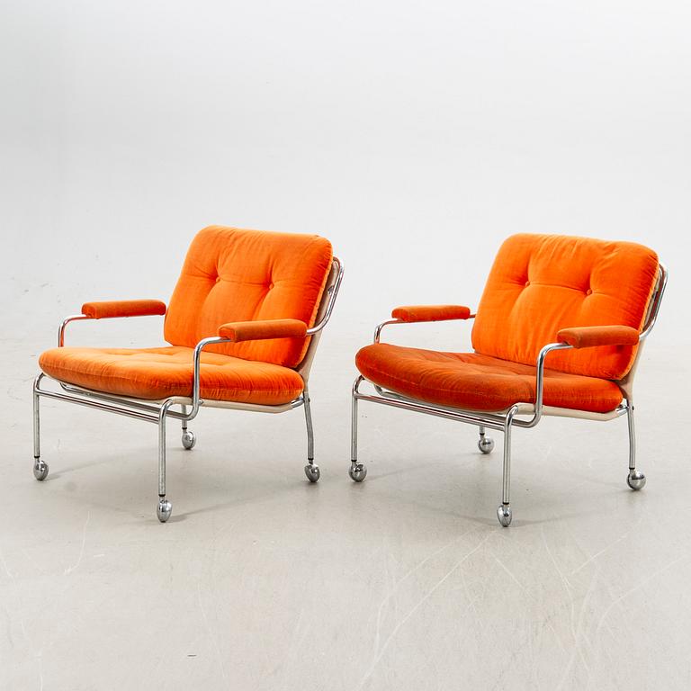 Fåtöljer, ett par, sent 1900-tal.