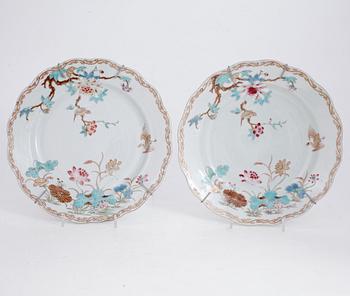 TALLRIKAR, ett par, Samson, Frankrike, omkr år 1900.