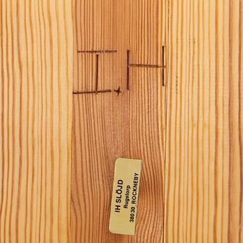 An Ingvar Hildingsson signed pine stool later part of the 20th century.
