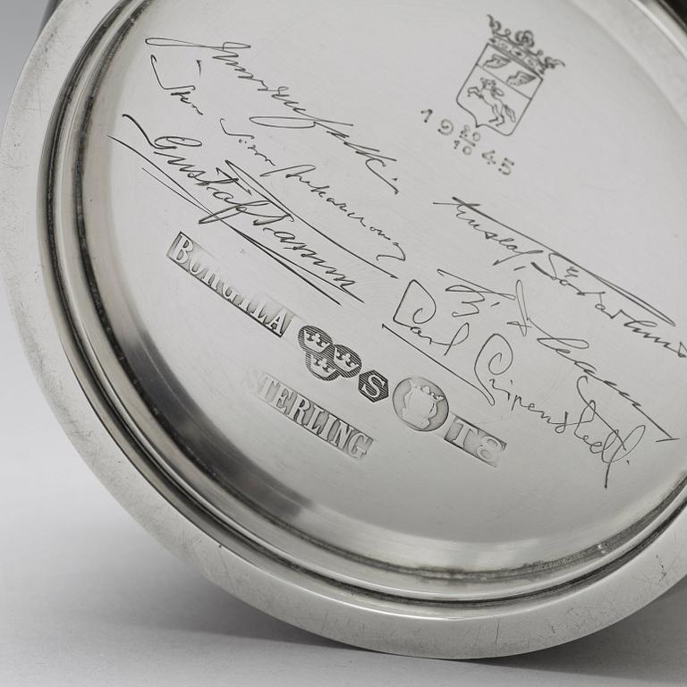 Atelier Borgila, a pair of sterling bonbonniéres, Stockholm 1945.