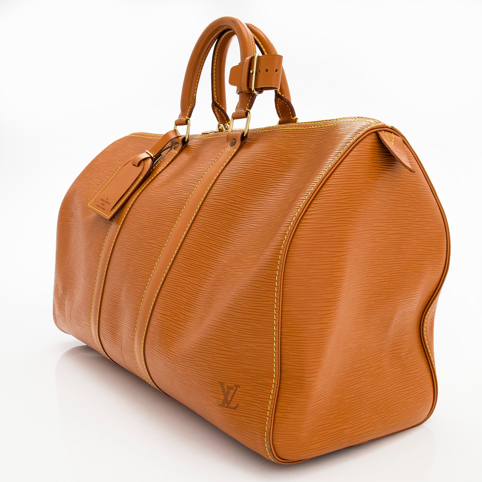 Louis Vuitton, viikonloppulaukku, "Epi Keepall 45".