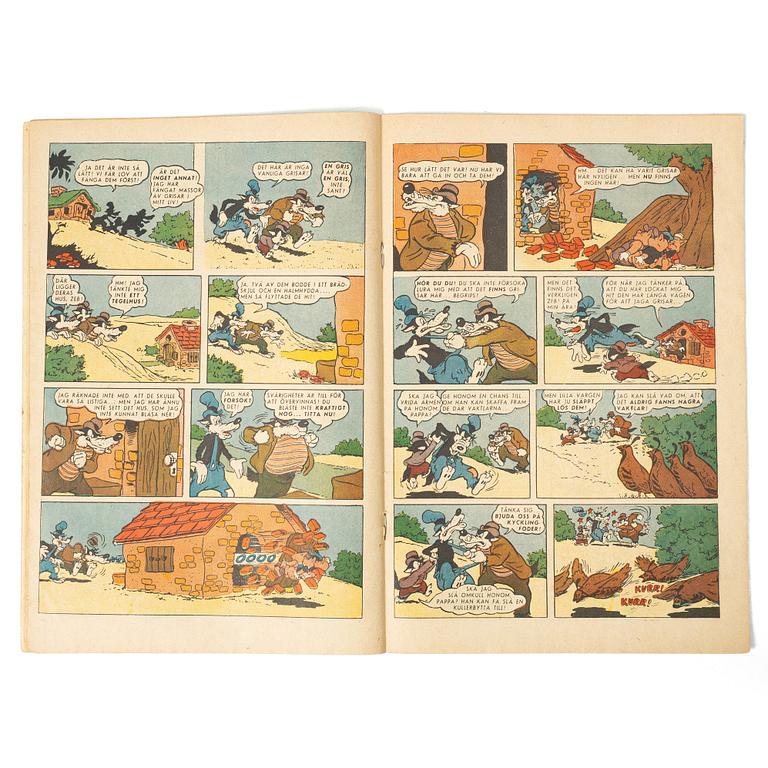 Comic book, Kalle Anka & Co, no. 9, 1949.