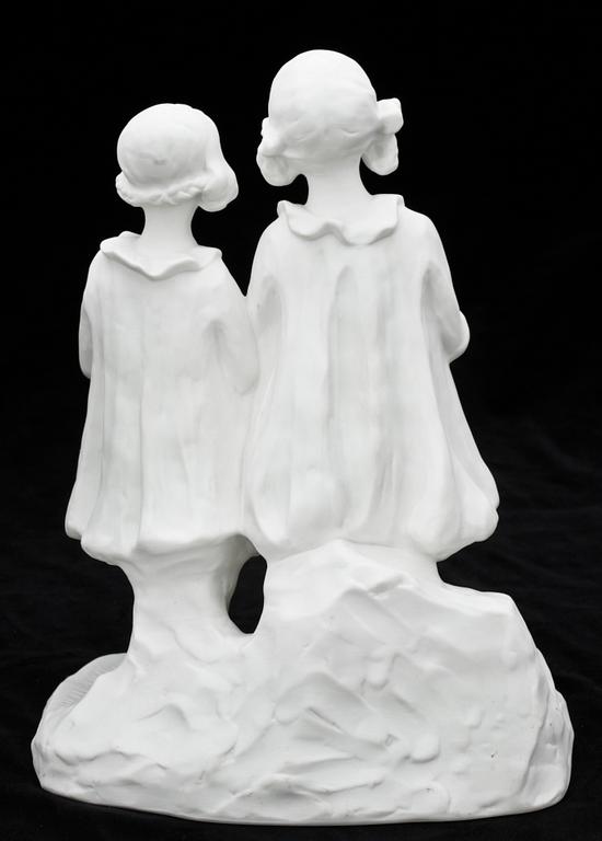 SKULPTUR, parian, Alice Nordin, sign.