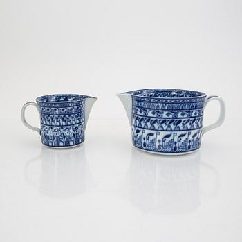 Signe Persson-Melin/Oiva Toikka, a 23 pcs tea service "Cobolti" Rörstrand 1980s.